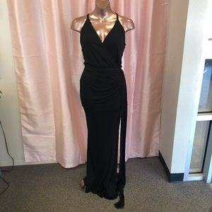 L’Agence Faux Wrap Dress